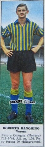 Sticker Roberto Ranghino - Campionato Italiano di Calcio 1966-1967
 n. 566 - Tempo