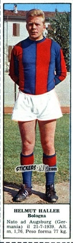 Sticker Helmut Haller - Campionato Italiano di Calcio 1966-1967
 n. 25 - Tempo