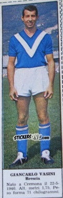 Cromo Giancarlo Vasini - Campionato Italiano di Calcio 1966-1967
 n. 43 - Tempo