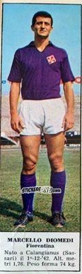 Cromo Marcello Diomedi - Campionato Italiano di Calcio 1966-1967
 n. 72 - Tempo