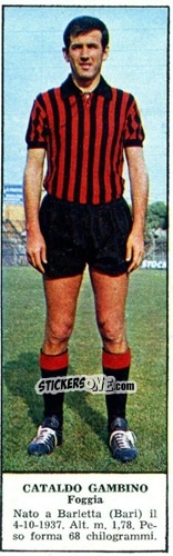 Sticker Cataldo Gambino - Campionato Italiano di Calcio 1966-1967
 n. 79 - Tempo