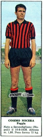 Sticker Cosimo Nocera - Campionato Italiano di Calcio 1966-1967
 n. 80 - Tempo
