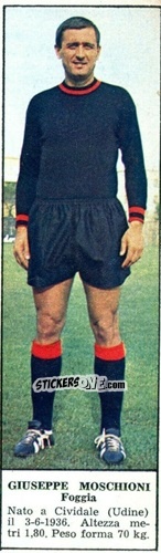 Sticker Giuseppe Moschioni - Campionato Italiano di Calcio 1966-1967
 n. 83 - Tempo