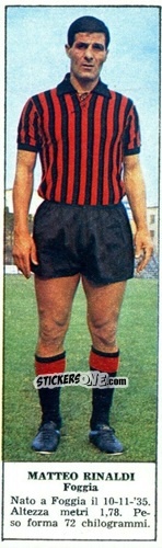Sticker Matteo Rinaldi - Campionato Italiano di Calcio 1966-1967
 n. 84 - Tempo