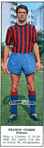 Cromo Franco Ciardi - Campionato Italiano di Calcio 1966-1967
 n. 456 - Tempo