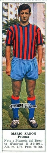 Cromo Mario Zanon - Campionato Italiano di Calcio 1966-1967
 n. 460 - Tempo