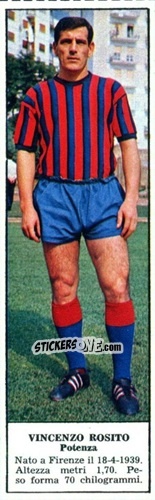 Cromo Vincenzo Rosito - Campionato Italiano di Calcio 1966-1967
 n. 464 - Tempo