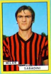 Figurina Giuseppe Sabadini - Calciatori 1971-1972
 n. MIL5 - Edis