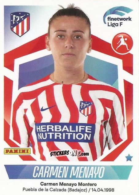 Figurina Carmen Menayo - Liga F 2022-2023
 n. 107 - Panini