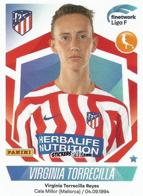 Sticker Virginia Torrecilla - Liga F 2022-2023
 n. 109 - Panini