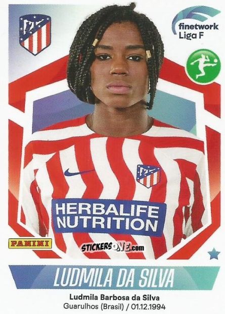 Figurina Ludmila Da Silva - Liga F 2022-2023
 n. 114 - Panini