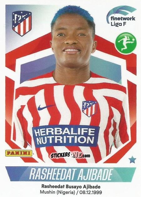 Figurina Rasheedat Ajibade - Liga F 2022-2023
 n. 115 - Panini