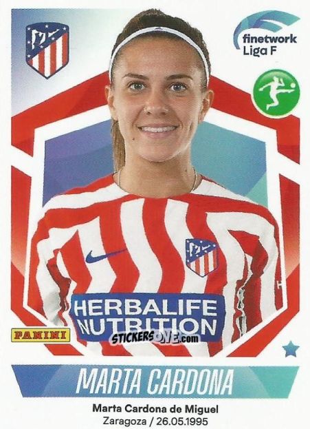Cromo Marta Cardona - Liga F 2022-2023
 n. 117 - Panini