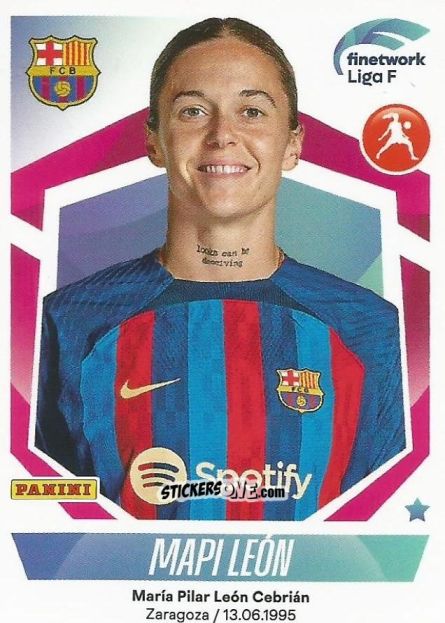Figurina Mapi León - Liga F 2022-2023
 n. 123 - Panini