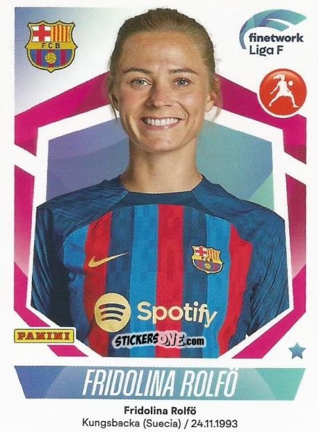 Cromo Fridolina Rolfo - Liga F 2022-2023
 n. 124 - Panini