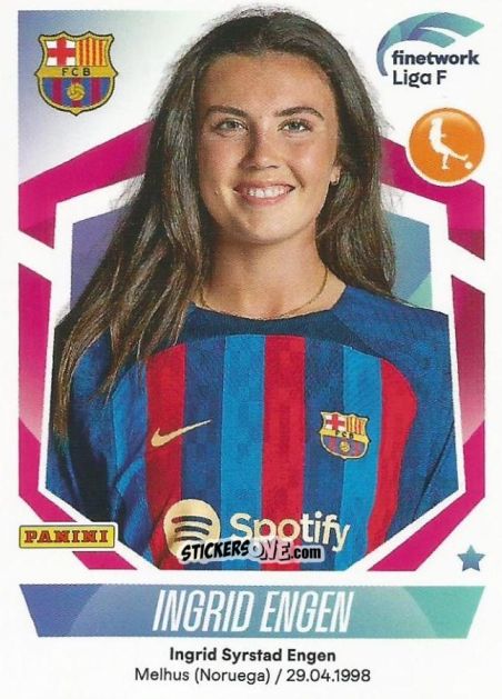 Sticker Ingrid Engen - Liga F 2022-2023
 n. 125 - Panini