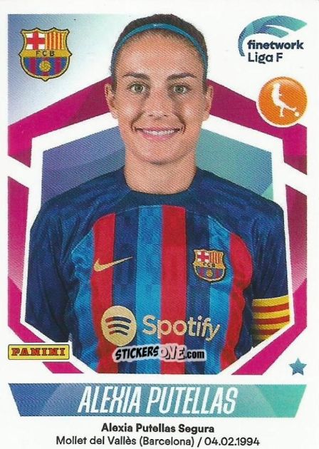Sticker Alexia Putellas - Liga F 2022-2023
 n. 129 - Panini