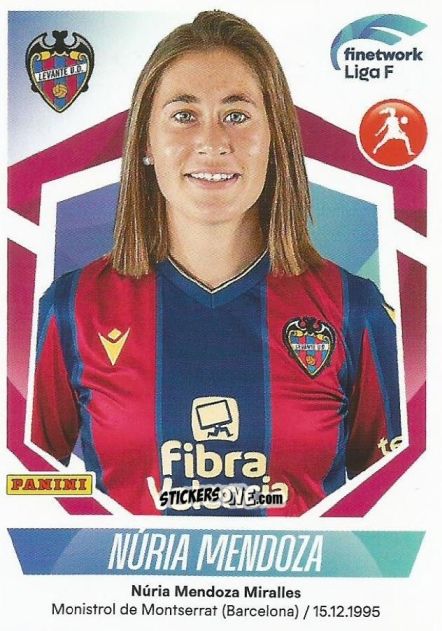 Figurina Núria Mendoza - Liga F 2022-2023
 n. 193 - Panini