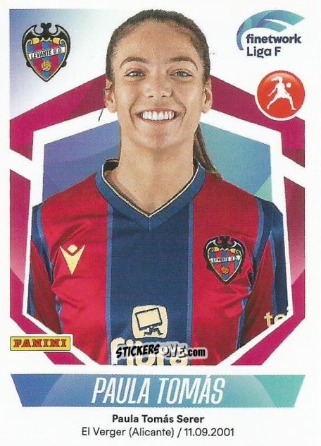 Sticker Paula Tomás - Liga F 2022-2023
 n. 194 - Panini