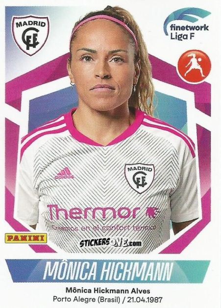 Sticker Mónica Hickmann - Liga F 2022-2023
 n. 208 - Panini