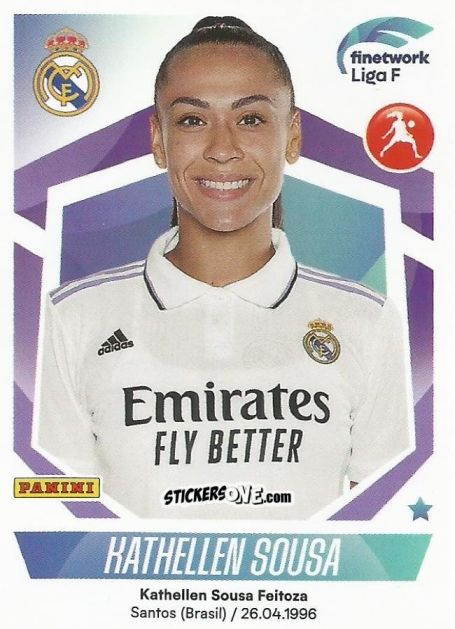 Sticker Kathellen Sousa - Liga F 2022-2023
 n. 224 - Panini