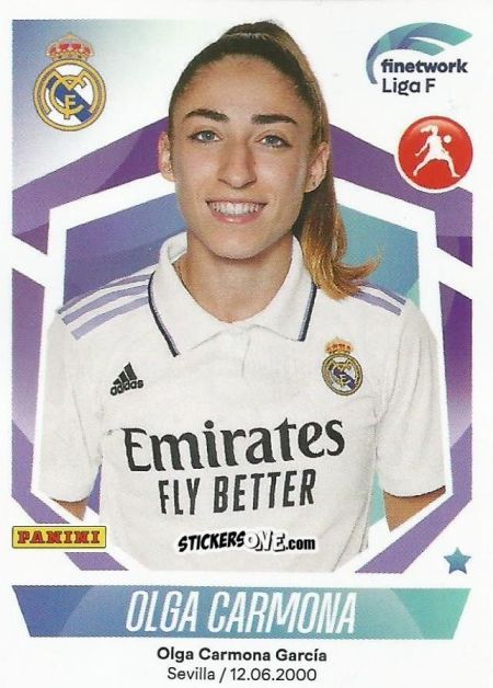 Cromo Olga Carmona - Liga F 2022-2023
 n. 227 - Panini