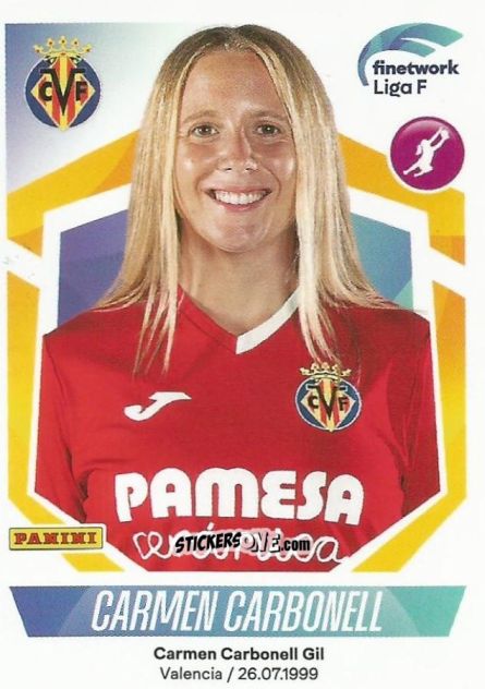 Figurina Carmen Carbonell - Liga F 2022-2023
 n. 307 - Panini