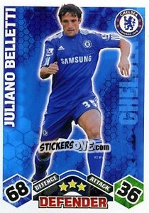 Cromo Juliano Belletti - English Premier League 2009-2010. Match Attax Extra n. 15 - Topps