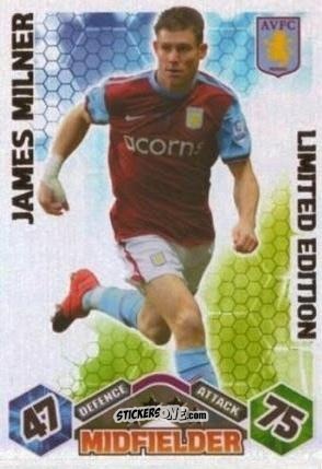 Cromo James Milner - English Premier League 2009-2010. Match Attax Extra n. LE2 - Topps