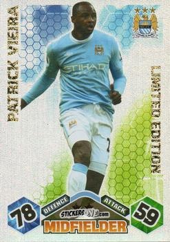 Sticker Patrick Vieira - English Premier League 2009-2010. Match Attax Extra n. LE4 - Topps