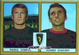 Cromo Cimpiel / Giacinti - Calciatori 1969-1970. Mexico 70
 n. B33 - Edis