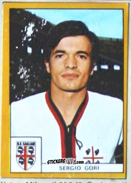 Sticker Gori - Calciatori 1969-1970. Mexico 70
 n. A58 - Edis