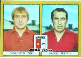 Sticker Zoff / Pestrin - Calciatori 1969-1970. Mexico 70
 n. B108 - Edis
