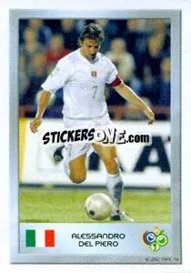 Cromo Alessandro Del Piero - FIFA World Cup 2006 Germany. Mini sticker-set
 n. 79 - Panini