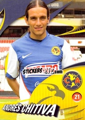 Sticker Andrés Chitiva - Futbol Mexicano. Club America 2009-2010
 n. 21 - IMAGICS