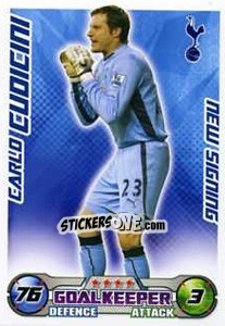 Cromo Carlo Cudicini - English Premier League 2008-2009. Match Attax Extra n. 80 - Topps