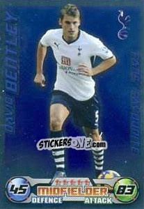 Figurina David Bentley - English Premier League 2008-2009. Match Attax Extra n. 129 - Topps