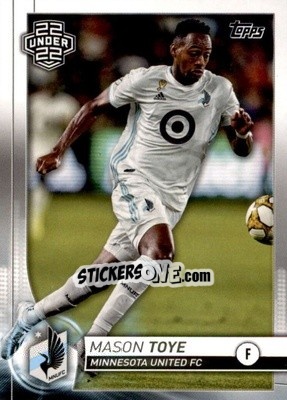 Cromo Mason Toye - MLS 2020
 n. 168 - Topps