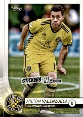 Figurina Milton Valenzuela - MLS 2020
 n. 15 - Topps