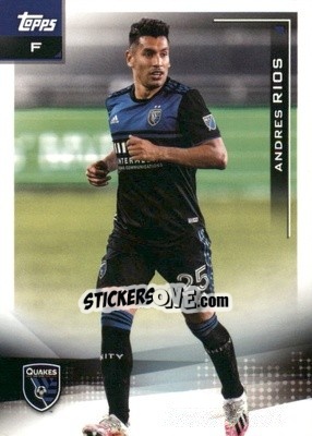 Cromo Andres Rios - MLS 2021
 n. 89 - Topps