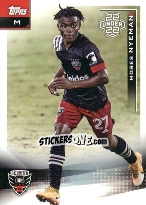 Cromo Moses Nyeman - MLS 2021
 n. 160 - Topps