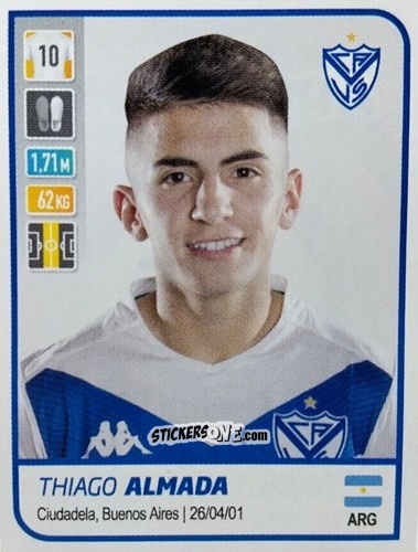 Sticker Tiago Almada - Fútbol Argentino 2021
 n. 475 - Panini