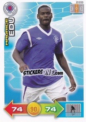 Figurina Maurice Edu - Scottish Premier League 2011-2012. Adrenalyn XL
 n. 228 - Panini
