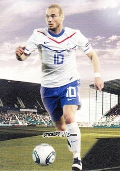 Figurina Wesley Sneijder - World Football UNIQUE 2012 n. 105p - Futera