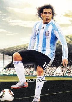Cromo Carlos Tevez - World Football UNIQUE 2012 n. 156p - Futera