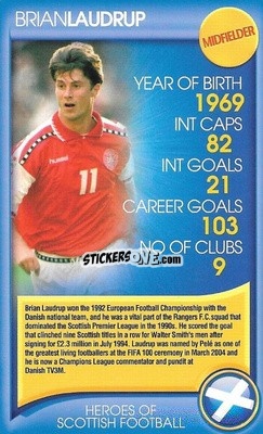 Figurina Brian Laudrup - Heroes of Scottish Football
 n. 7 - Top Trumps