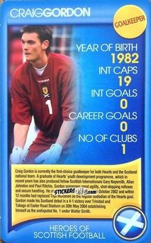 Sticker Craig Gordon - Heroes of Scottish Football
 n. 10 - Top Trumps