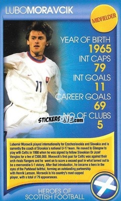 Figurina Lubo Moravcik - Heroes of Scottish Football
 n. 27 - Top Trumps
