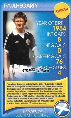 Figurina Paul Hegarty - Heroes of Scottish Football
 n. 4 - Top Trumps