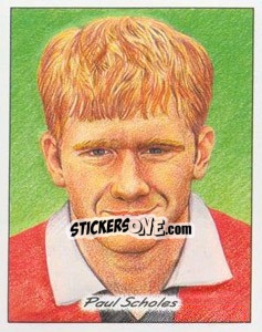 Figurina Paul Scholes - SuperPlayers 1998 PFA Collection n. P17 - Panini